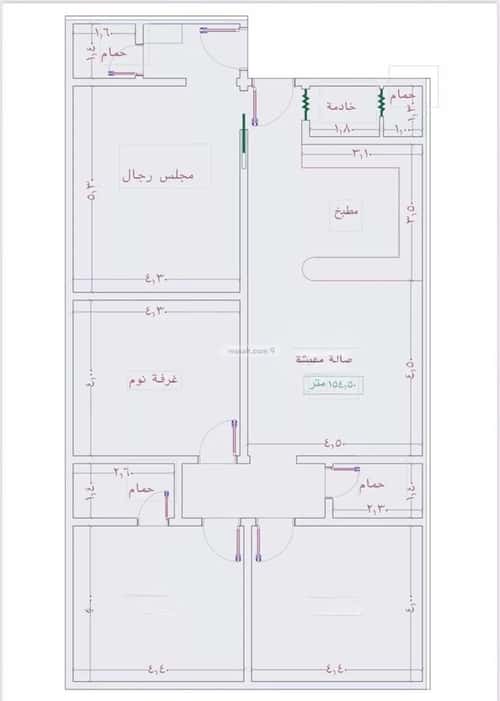 شقة ب 4 غرف الجامعة، جنوب جدة، جدة