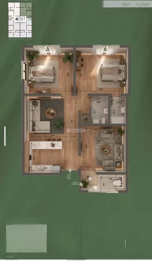 Apartment with 3 Bedrooms Al Salamah, North Jeddah, Jeddah