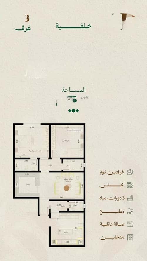 Apartment with 3 Bedrooms Meshrefah, North Jeddah, Jeddah
