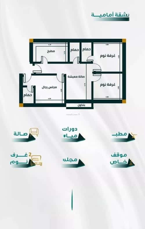 شقة ب 3 غرف الفيحاء، جنوب جدة، جدة