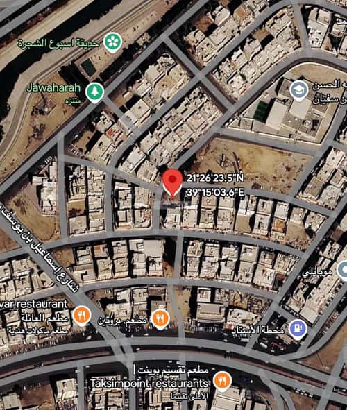 أرض 545 متر مربع شمالية غربية على شارع 20م الجوهرة، جدة