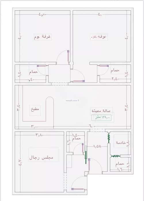 شقة ب 3 غرف الجامعة، جنوب جدة، جدة