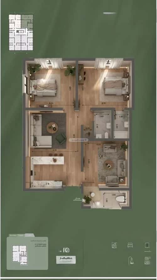 Apartment with 3 Bedrooms Al Salamah, North Jeddah, Jeddah