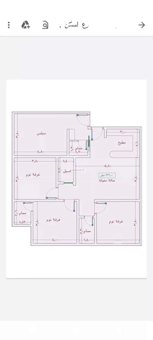 شقة ب 4 غرف الواحة، شرق جدة، جدة