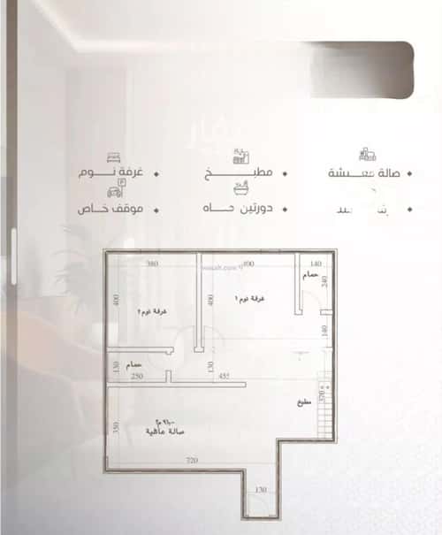 شقة بغرفتين النعيم، شمال جدة، جدة