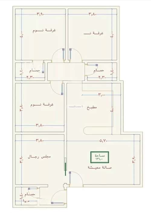 Apartment with 3 Bedrooms Al Swaryee, North Jeddah, Jeddah