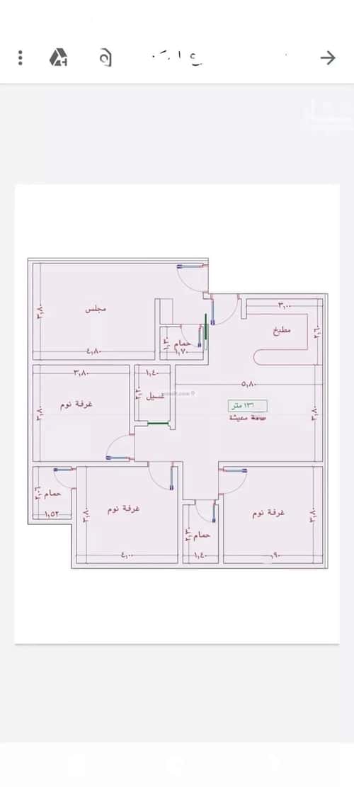 شقة ب 3 غرف الواحة، شرق جدة، جدة