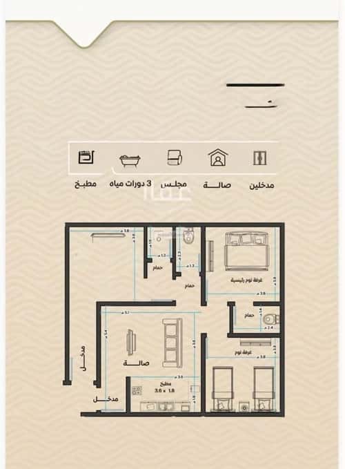 Apartment with 3 Bedrooms Meshrefah, North Jeddah, Jeddah