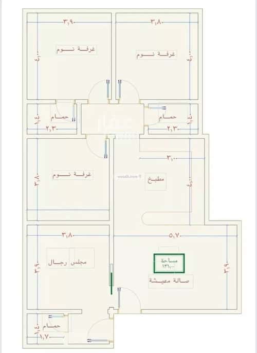 شقة 4 غرف في الصواري