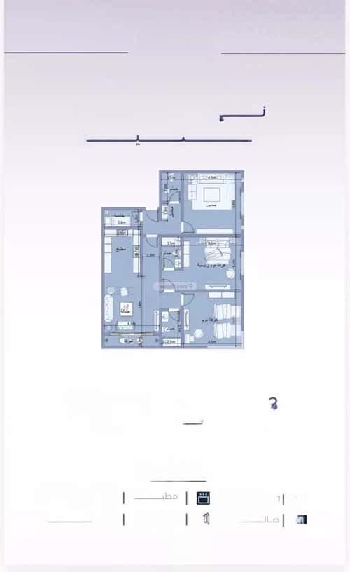 شقة ب 3 غرف الزهراء، شمال جدة، جدة
