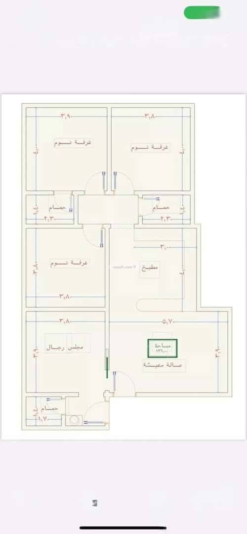 شقة 3 غرف في الصواري