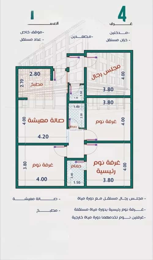 شقة ب 3 غرف الربوة، شمال جدة، جدة