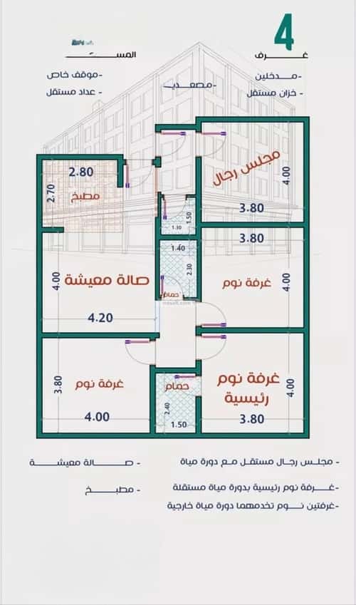 Apartment with 3 Bedrooms Al Rabbwah, North Jeddah, Jeddah