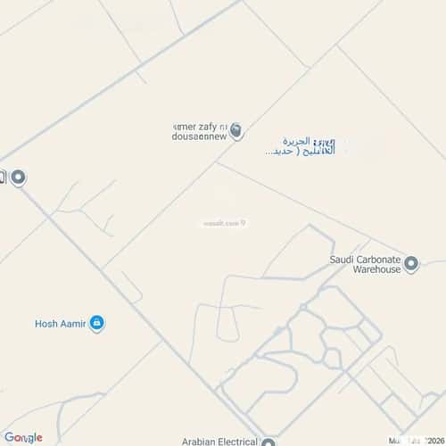 أرض 19670 متر مربع شرقية على شارع 20م منطقة مفتوحة تابعة لبلدية العزيزية، الرياض