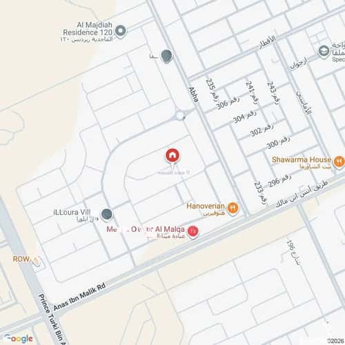 أرض 360 متر مربع شمالية على شارع 18م الملقا، شمال الرياض، الرياض