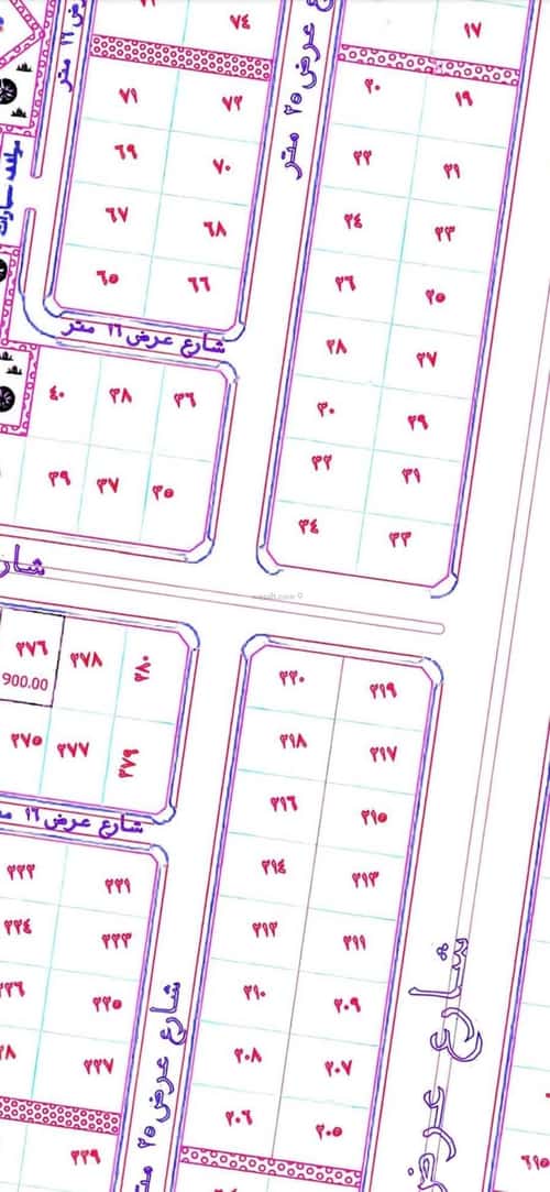 Land 450 SQM Facing East on 25m Width Street Al-Ghadeer, North Jeddah, Jeddah