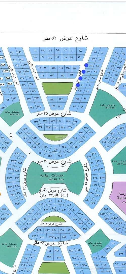 Land 453 SQM Facing North on 16m Width Street Al-Riyadh, North Jeddah, Jeddah