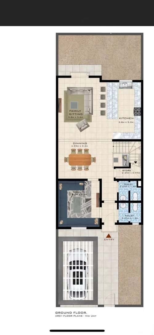 Villa 195 SQM Facing North on 20m Width Street King Khalid Int.Airport, North Riyadh, Riyadh