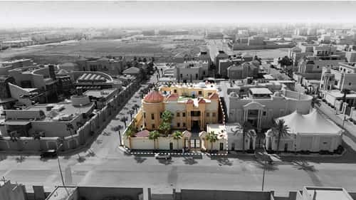 Villa 1501 SQM Facing South East on 25m Width Street Hitteen, North Riyadh, Riyadh