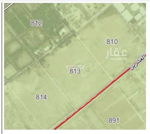 Land 50000 SQM Facing South on 20m Width Street Ad Dirah, Al Ahsa