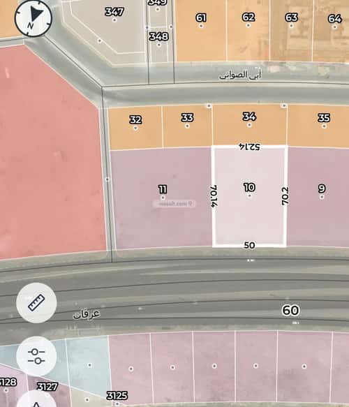 أرض 3577 متر مربع جنوبية على شارع 60م المصانع، جنوب الرياض، الرياض