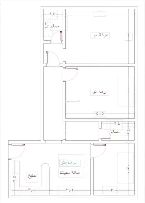 شقة ب 3 غرف الجامعة، جنوب جدة، جدة