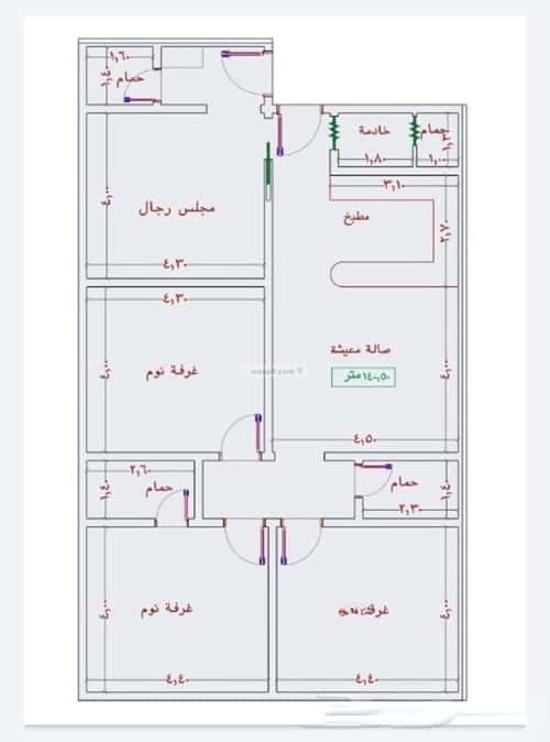 شقة ب 3 غرف الشرفية، جنوب جدة، جدة