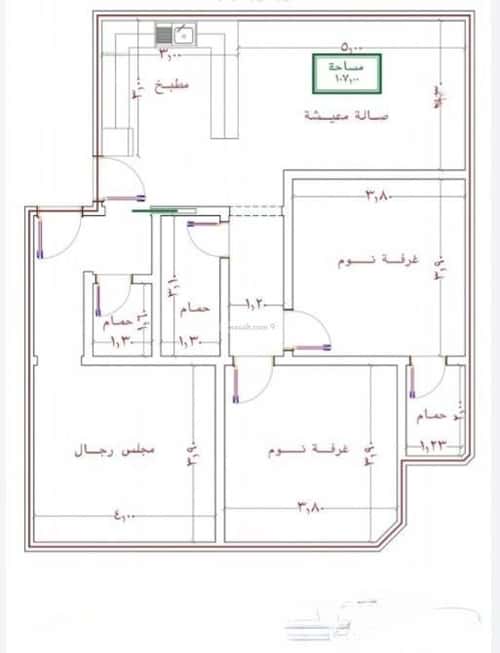 شقة ب 3 غرف الصواري، شمال جدة، جدة