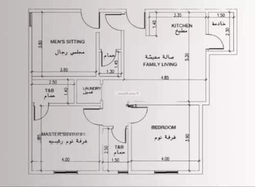 Apartment with 3 Bedrooms Al Nuzha, North Jeddah, Jeddah