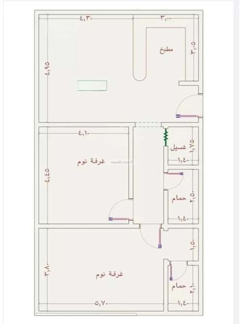 شقة بغرفتين الجامعة، جنوب جدة، جدة