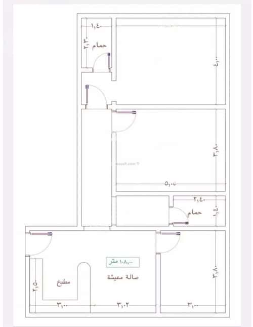 شقة ب 3 غرف الجامعة، جنوب جدة، جدة