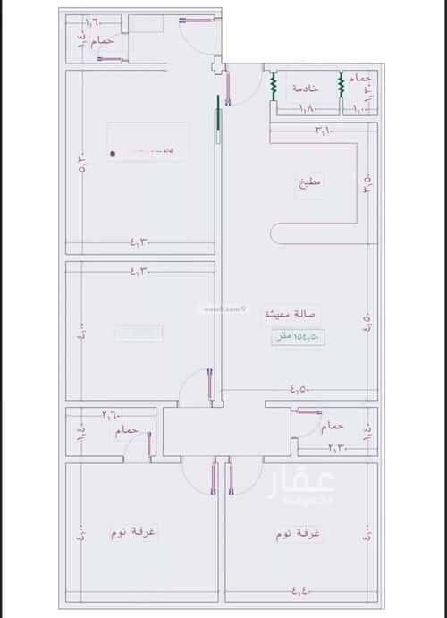 شقة ب 4 غرف الجامعة، جنوب جدة، جدة