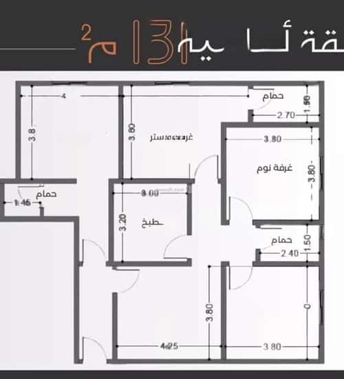 شقة 4 غرف في النزهة