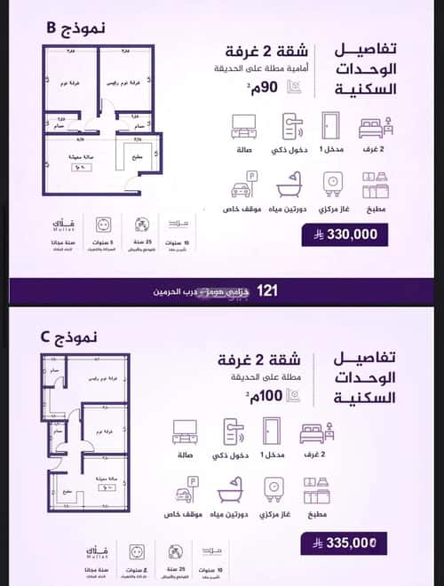 شقة 2919 متر مربع بغرفتين الثغر، جنوب جدة، جدة