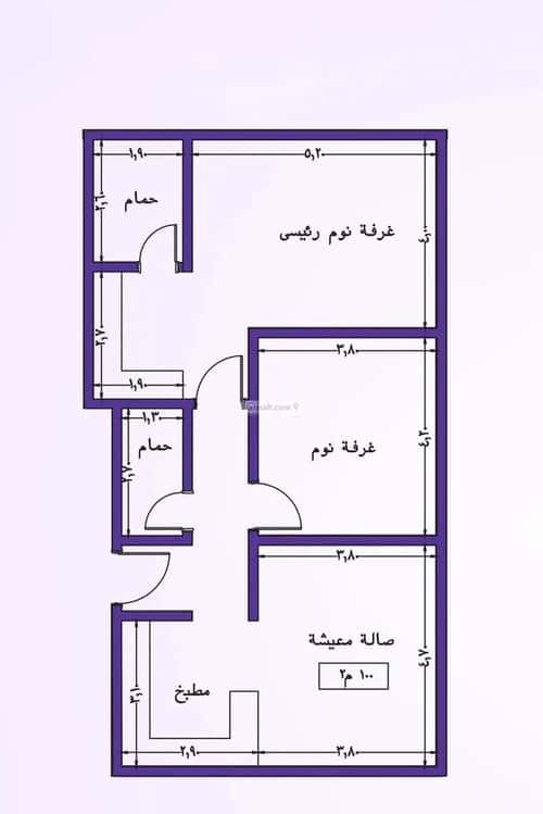 Apartment 2919 SQM with 2 Bedrooms Al Thagur, South Jeddah, Jeddah