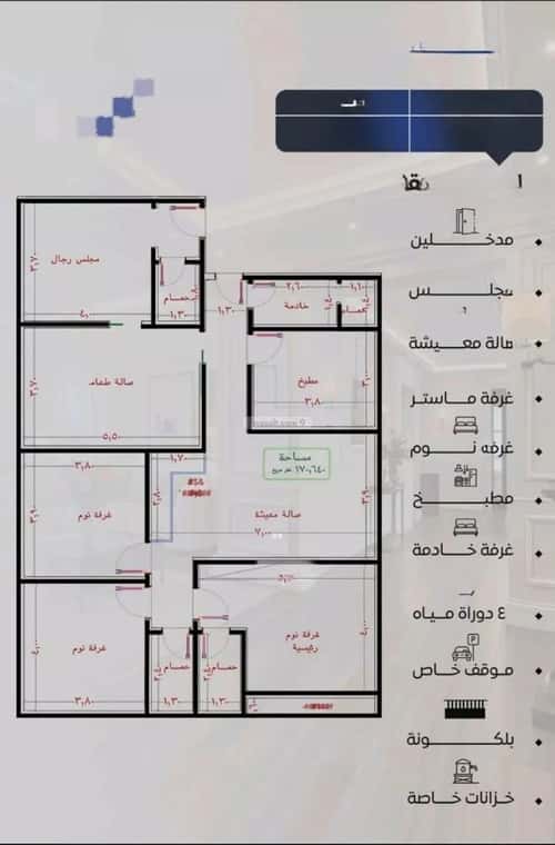 شقة 875 متر مربع ب 5 غرف النزهة، شمال جدة، جدة