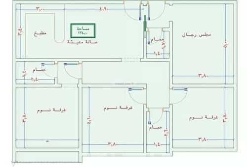 Apartment 720 SQM with 4 Bedrooms Al Swaryee, North Jeddah, Jeddah