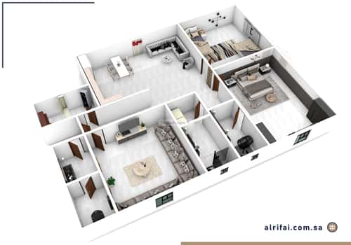 Apartment 111 SQM with 3 Bedrooms Al Salamah, North Jeddah, Jeddah