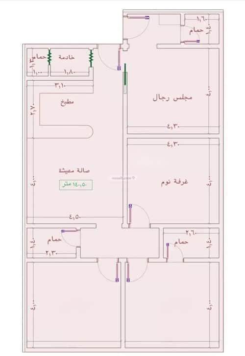 شقة 2939 متر مربع ب 4 غرف الجامعة، جنوب جدة، جدة