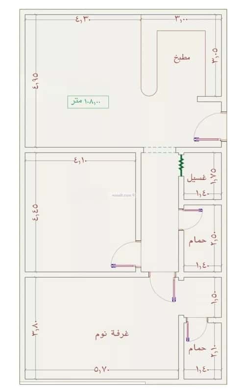 شقة 2939 متر مربع بغرفتين الجامعة، جنوب جدة، جدة