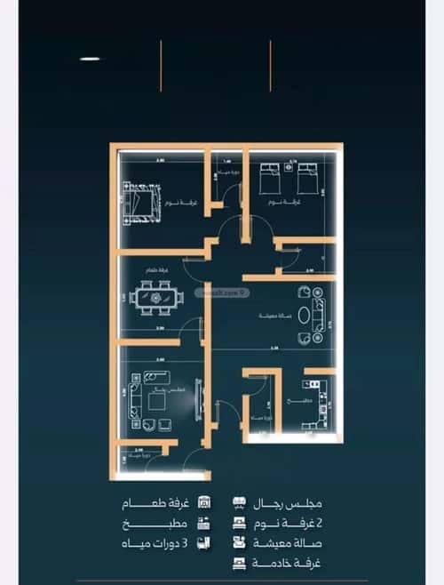 شقة 624 متر مربع ب 4 غرف النزهة، شمال جدة، جدة