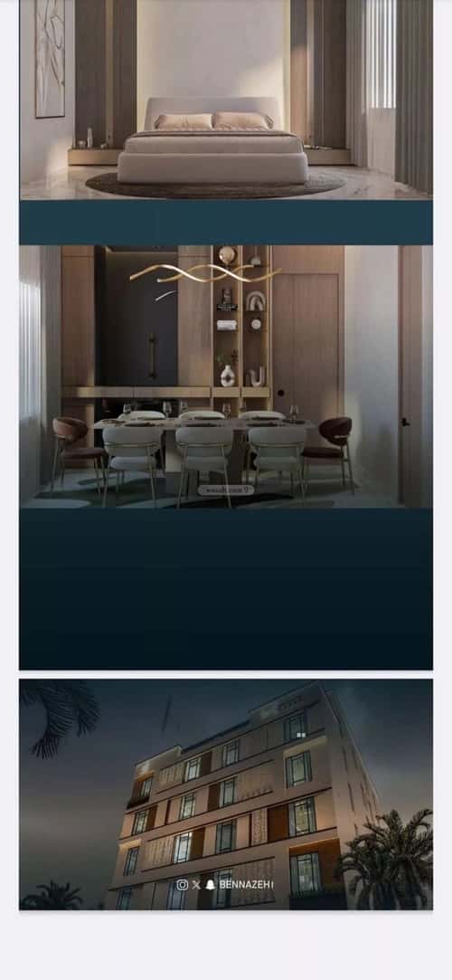 شقة 624 متر مربع ب 3 غرف النزهة، شمال جدة، جدة