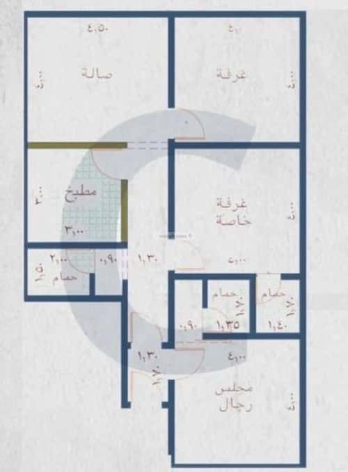 Apartment 117 SQM with 3 Bedrooms Al Nahdah, North Jeddah, Jeddah