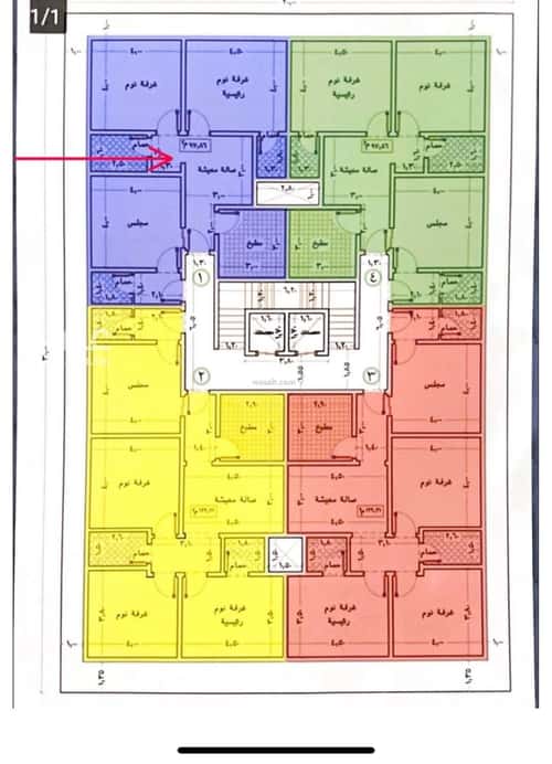 شقة 96 متر مربع ب 3 غرف المنار، شرق جدة، جدة