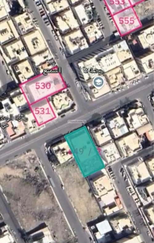 أرض 1250 متر مربع شمالية على شارع 25م المحمدية، مكة المكرمة