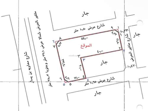 Land 1587 SQM Facing 3 Streets on 38m Width Street Al Faysaleyyah, North Jeddah, Jeddah