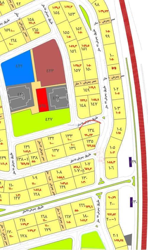 أرض 990 متر مربع الناصرية 4، جازان