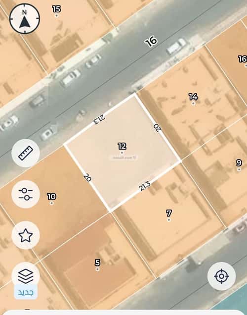 Land 426 SQM Facing North on 16m Width Street Haya Nabla, Madinah