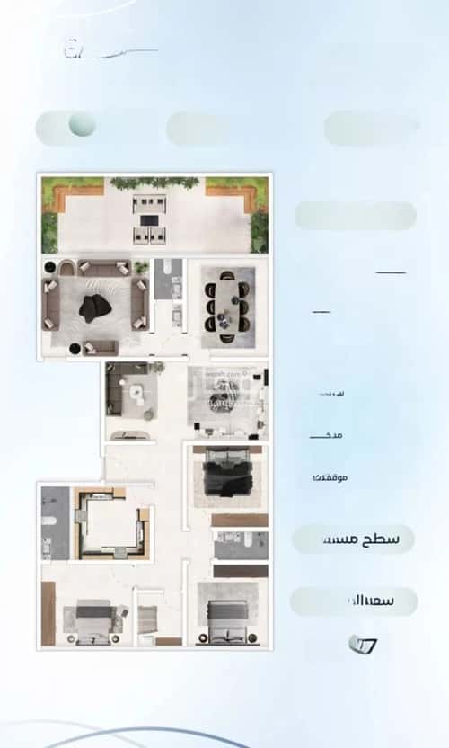 Apartment 1588 SQM with 6 Bedrooms Al Azizeyyah, North Jeddah, Jeddah