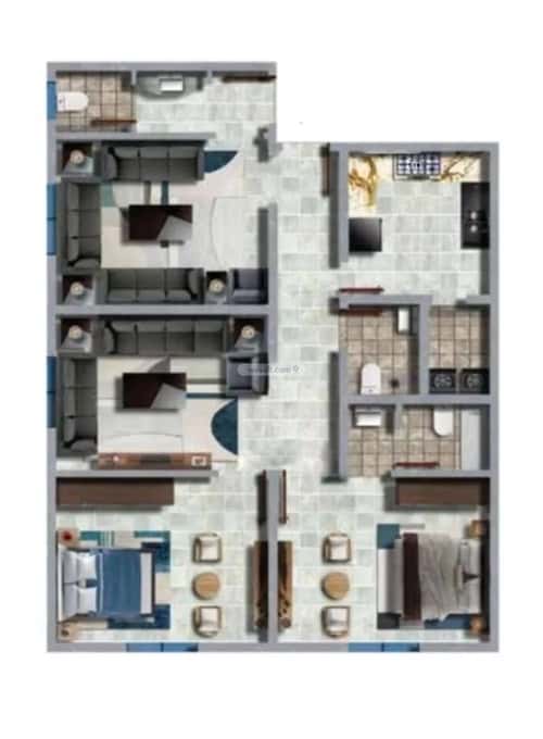 شقة 525 متر مربع ب 3 غرف النعيم، شمال جدة، جدة